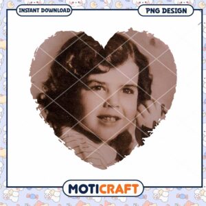 Heart Shaped Vintage Girl PNG