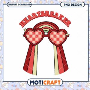 Heartbreaker Sunglasses PNG Design