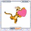Happy Tigger Holding a Heart PNG for Instant Download Design 1 Happy Tigger Holding a Heart PNG for Instant Download Design