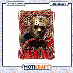 Happy Valentine's Day PNG Design for Horror Movie Lovers Gift