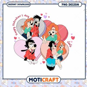 Goofy Valentine PNG Design Instant Download