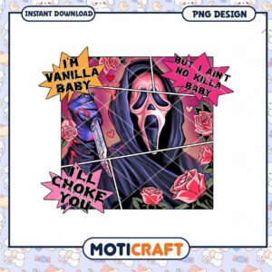 Ghostface Vanilla Baby PNG Design