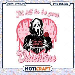Ghostface Valentine PNG Design Download