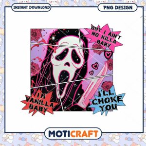 Ghostface Killer PNG Sublimation Design