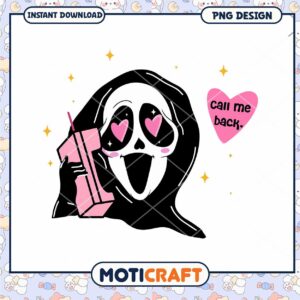 Ghost Call Me Back PNG Design