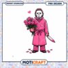 Funny Halloween PNG Design of Michael Holding Roses and Knife 1 Funny Halloween PNG Design of Michael Holding Roses and Knife