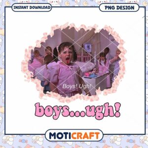 Funny Boys Ugh PNG Design for Instant Download Cute Art Print