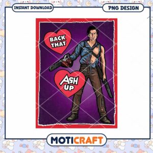 Fun Ash Williams Chainsaw PNG Design for Instant Download Lovers