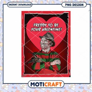 Freddy Krueger Valentine Card PNG for Horror Movie Lovers Download
