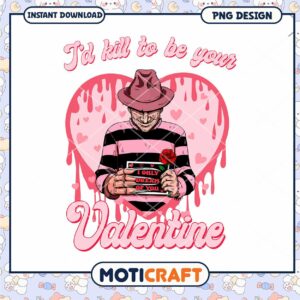 Freddy Krueger Valentine PNG Design