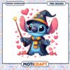 Cute Wizard Stitch PNG Design for Instant Download Magic Lovers