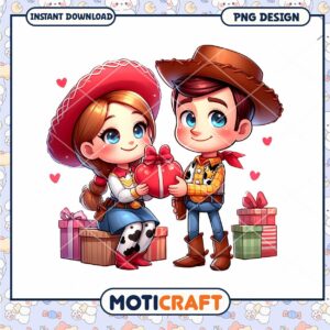 Cute Toy Story Valentine PNG