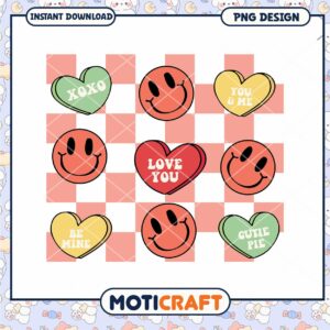 Cute Valentine Heart Graphic Design for Instant Download PNG File