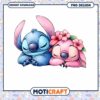 Cute Stitch & Angel PNG Design