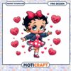 Cute Retro Girl PNG Design with Hearts for Instant Download Art 2 Cute Retro Girl PNG Design with Hearts for Instant Download Art
