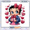 Cute Retro Girl with Hearts and Gift PNG Instant Download Design 2 Cute Retro Girl with Hearts and Gift PNG Instant Download Design