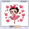 Cute Retro Betty Boop PNG Design with Hearts for Instant Download 2 Cute Retro Betty Boop PNG Design with Hearts for Instant Download