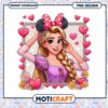 Cute Princess PNG Design with Hearts and Flowers Instant Download 2 Cute Princess PNG Design with Hearts and Flowers Instant Download