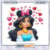 Cute Princess Character PNG Design with Hearts and Flowers 1 Cute Princess Character PNG Design with Hearts and Flowers