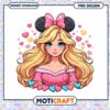 Cute Princess Character PNG with Hearts and Mickey Ears Design 1 Cute Princess Character PNG with Hearts and Mickey Ears Design
