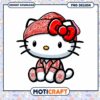 Cute Hello Kitty PNG Design with Traditional Outfit Instant Download