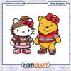 Cute Hello Kitty and Winnie the Pooh PNG Design Instant Download File 2 Cute Hello Kitty and Winnie the Pooh PNG Design Instant Download File