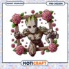 Cute Groot Floral Frame PNG Design Instant Download for Crafts 2 Cute Groot Floral Frame PNG Design Instant Download for Crafts