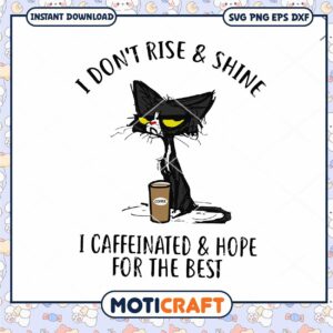 Funny Cat Coffee Svg Design, Perfect for Coffee Lovers Gifts