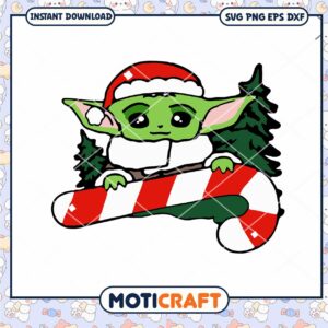 Cute holiday character with candy cane Cute holiday character with candy cane