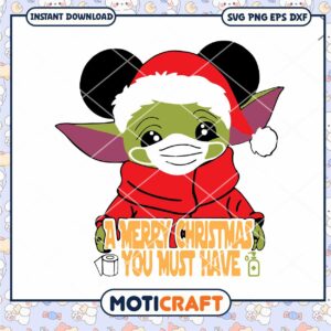 Merry Christmas design featuring cute character, perfect for gifts
