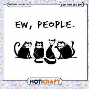 Funny Cat SVG Design, Perfect for Cat Lovers and Crafters