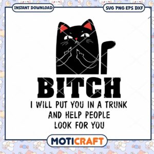 Funny Cat Quote Graphic, Instant Download for Unique Gifts