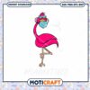 Flamingo in Mask SVG Design for Fun Crafts, Instant Download Available