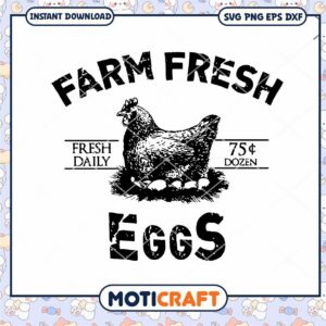 Farm Fresh Eggs Sign, Perfect for Your Kitchen Decor and Gifts