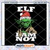 Elf Design featuring Yoda with Santa Hat, perfect for festive fun