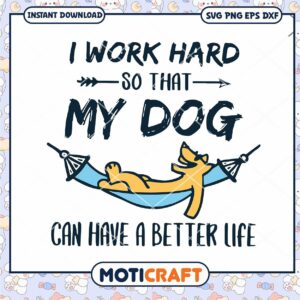 Dog Lover SVG Design, Perfect for Crafting and Home Decor
