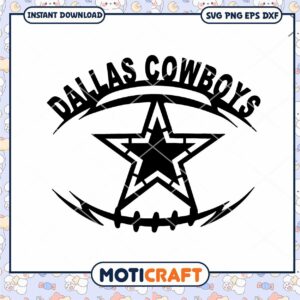 Dallas Cowboys Logo SVG Design for Instant Download, Perfect for Crafts
