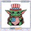 Cute Baby Yoda in Patriotic Hat, Perfect for Holiday Crafts 2 Cute Baby Yoda in Patriotic Hat, Perfect for Holiday Crafts