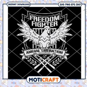 Freedom Fighter Animal Liberation Graphic, Perfect for DIY Projects
