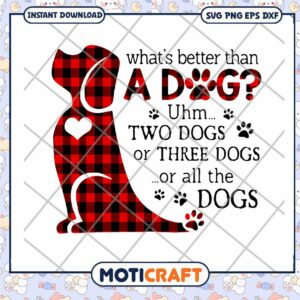 What's better than a dog svg, funny quotes svg, red dog costume​ svg