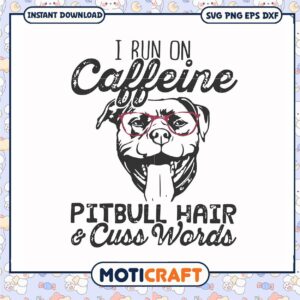 Trending caffeine blue heeler hair svg, funny dog gifs​ svg, the hair dog svg