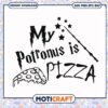 My potronus is pizza svg, funny quotes svg, harry potter wand​ svg