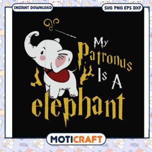 My patronus is a elephant svg