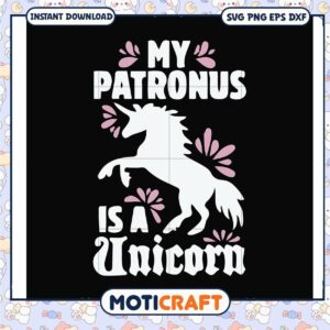 My patronus is a unicorn svg