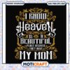 Know heaven is a beautiful place they have my mom svg, quotes for my mom​ svg