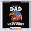 Im just a dad who raised a navy chief svg, eagle cross stitch pattern​ svg