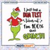 I just took a dna test turns out im 100% that grinch svg, christmas grinch svg