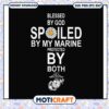 God spoiled by my husband protected by both svg, marine serre​ svg, funny svg