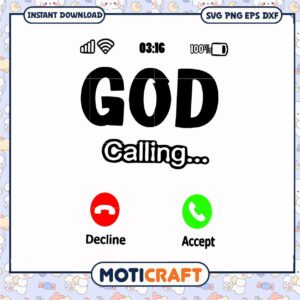 God a calling decline accept svg, god svg, trending quotes svg