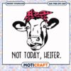 Funny not today heifer svg, cow print bandana svg, cute animals svg 1 Funny not today heifer svg, cow print bandana svg, cute animals svg